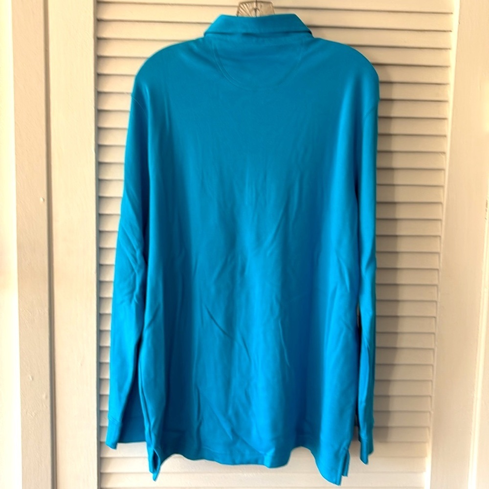 NWOT- Tailorbyrd Collection Aqua Longsleeve- Large - Picture 5 of 5